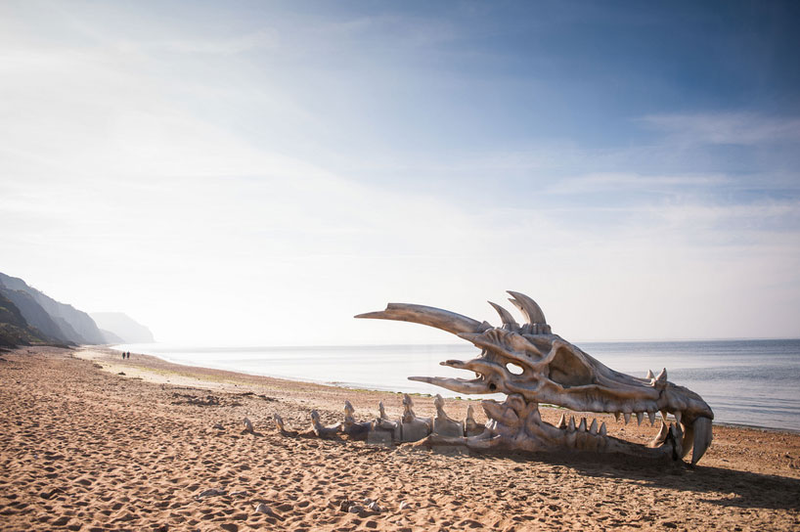 Illustration for article titled Did a massive dragon just wash ashore along England's Jurassic coast?